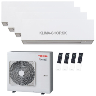 Klimatizácia Toshiba Daiseikai 10 multisplit 4x 2,5kW + vonkajšia j. 8,0kW 